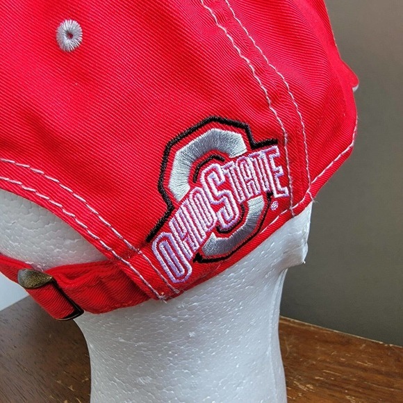 Ohio State Football Buckeyes Hat Spell Out Script Logo Baseball The Game Dad Cap - Picture 6 of 10